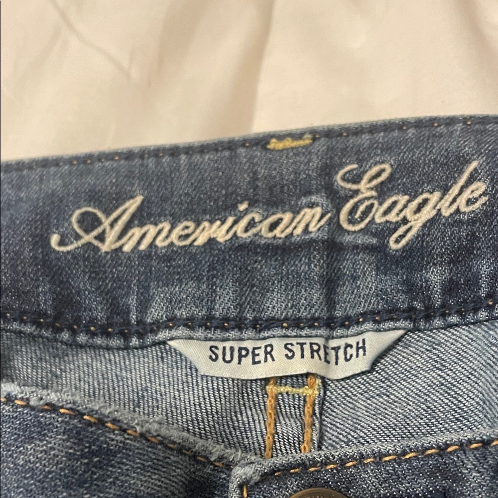 American Eagle Outfitters Women's Flare Blue Jeans - Picture 2 of 6